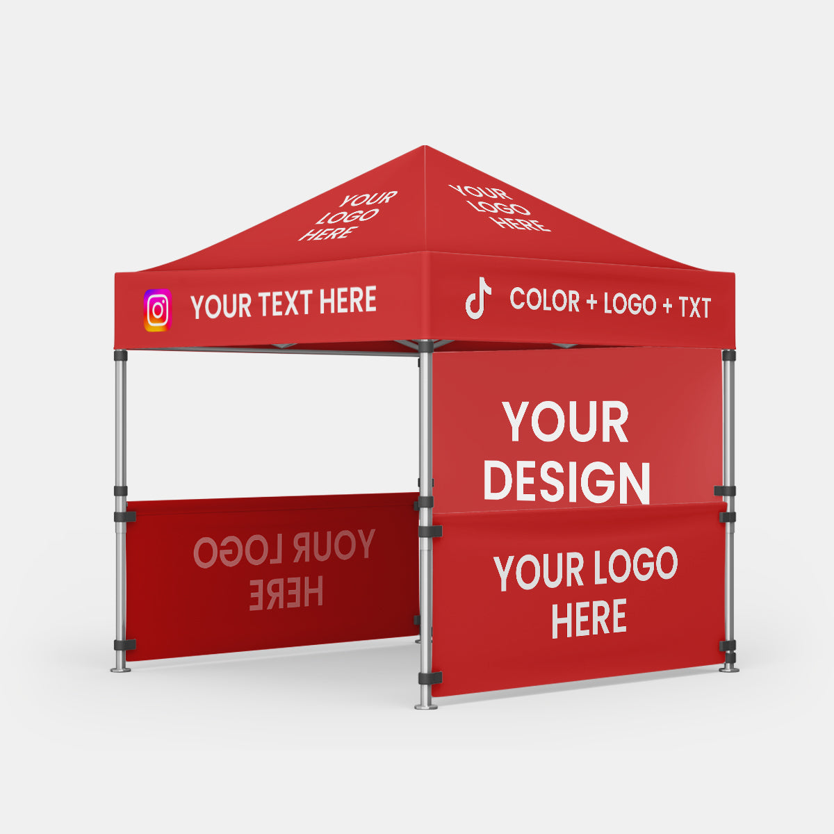 10x10 Custom Canopy Tent Package