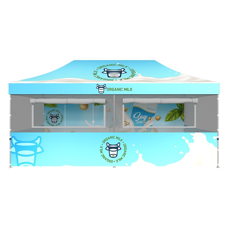 10x20 Custom Food Vendor Full Tent
