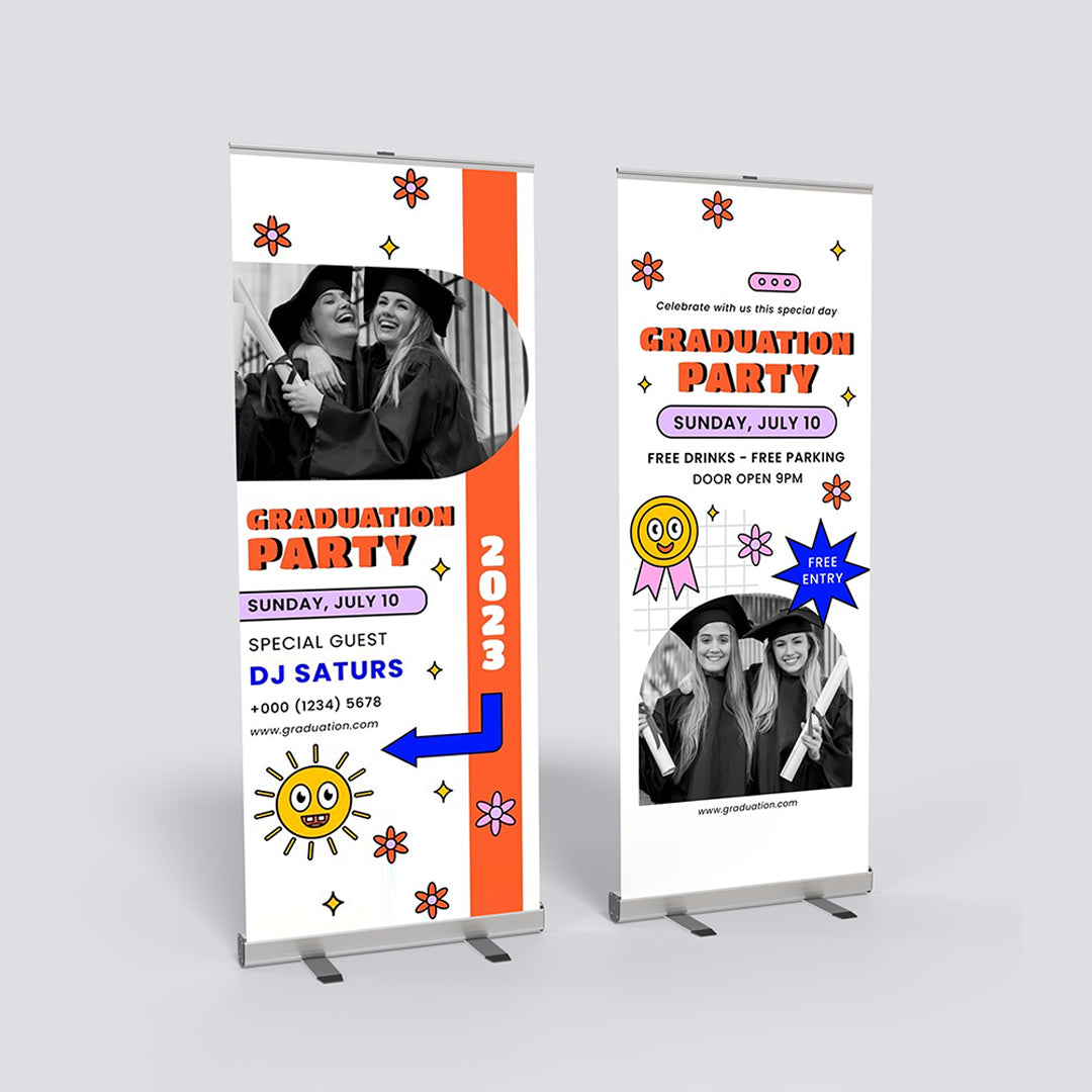 Custom Graduation Retractable Banner
