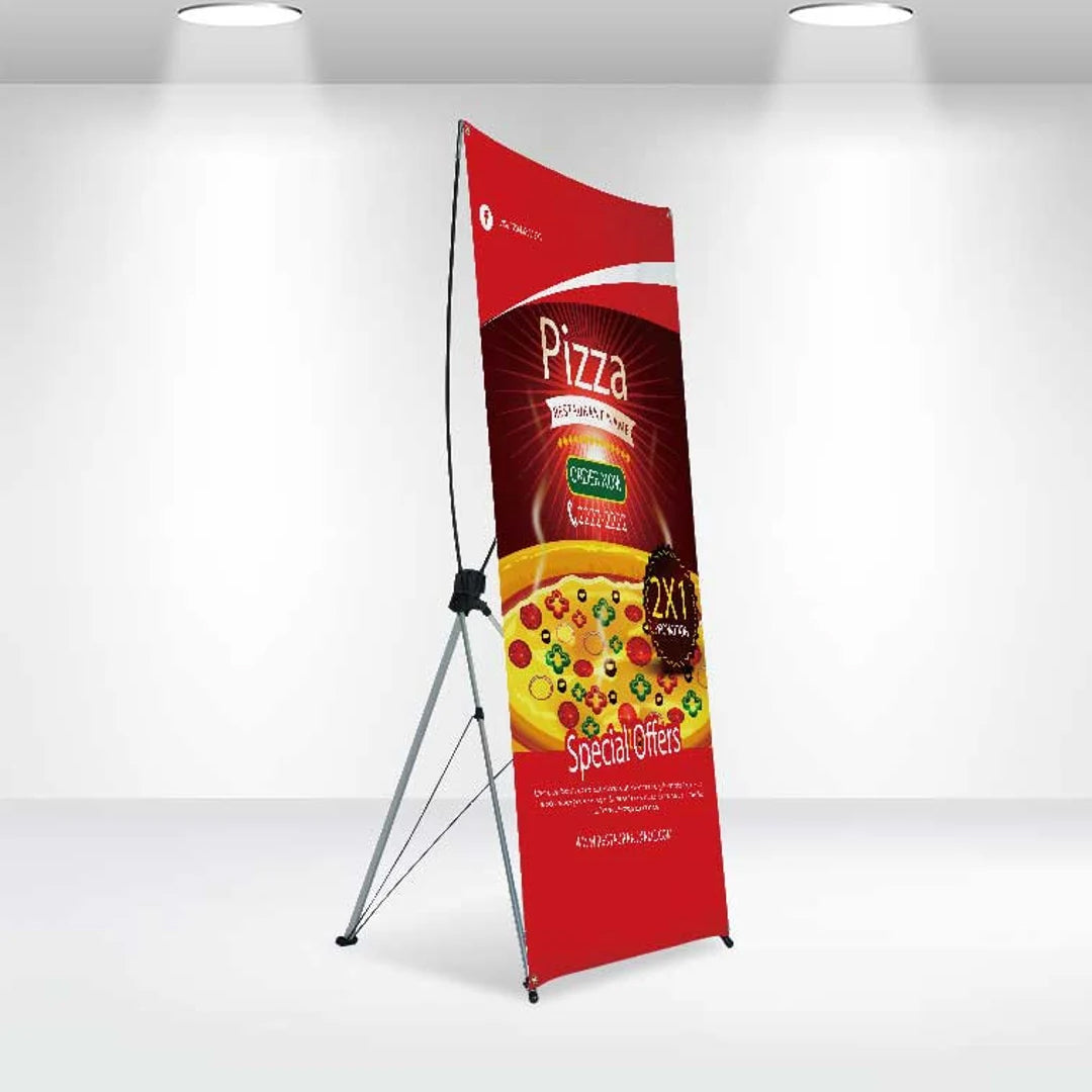 Custom X Stand Banner Display, Premium X-Stand Banners for indoor and outdoor use, Ready to use