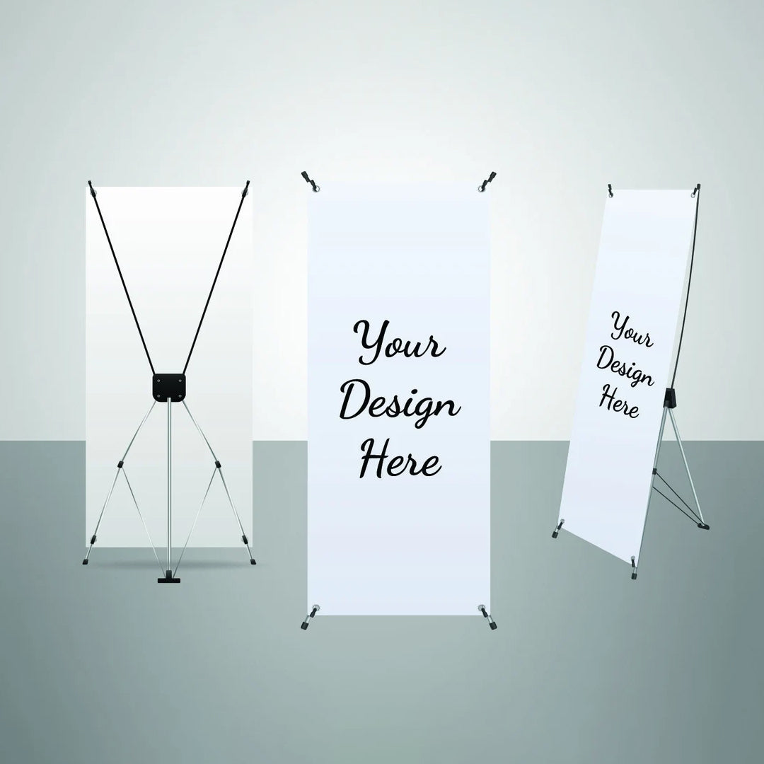 Custom X Stand Banner Display, Premium X-Stand Banners for indoor and outdoor use, Ready to use