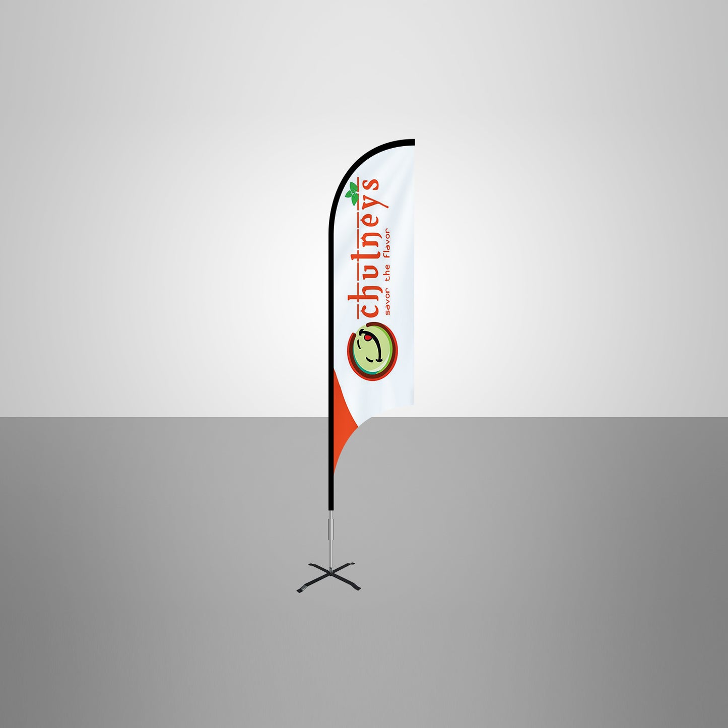 Custom Concave Advertising Flag
