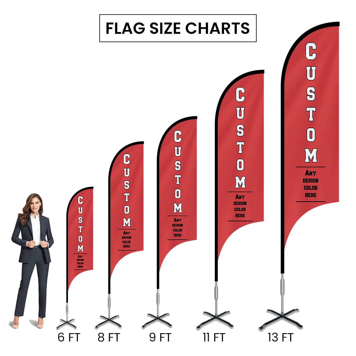 Custom Concave Advertising Flag