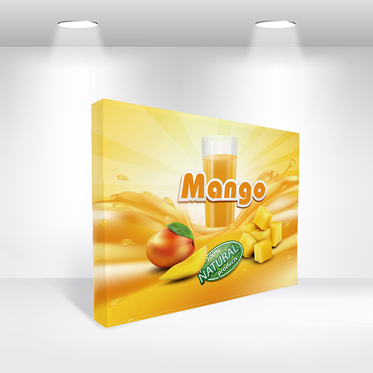 Custom Straight Fabric Popup Displays