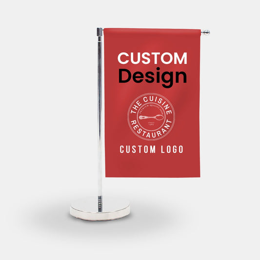 Custom Desk Flag with Base