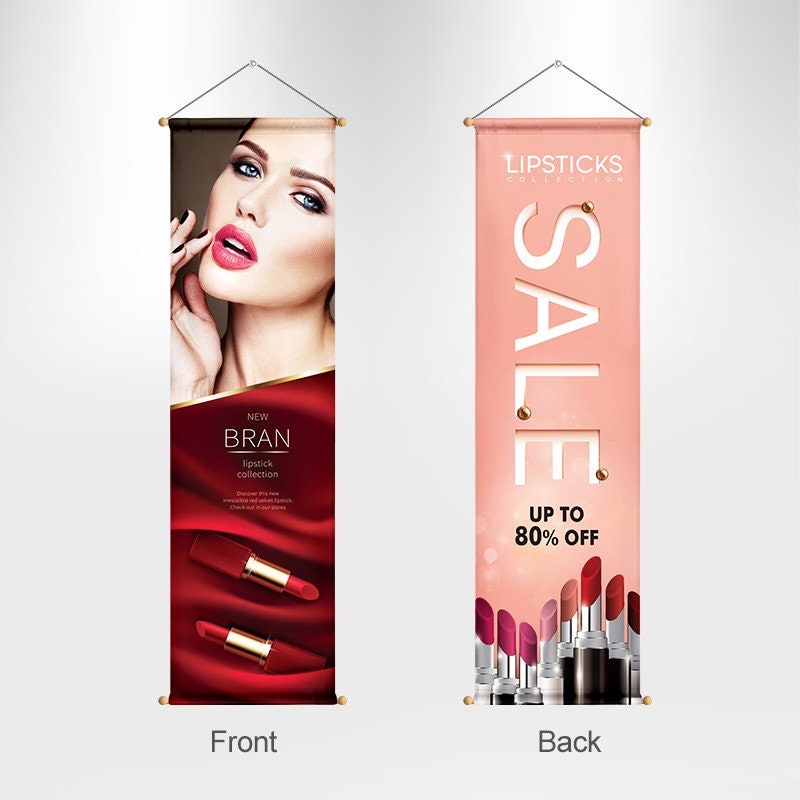 Hanging Wooden Poles Banner