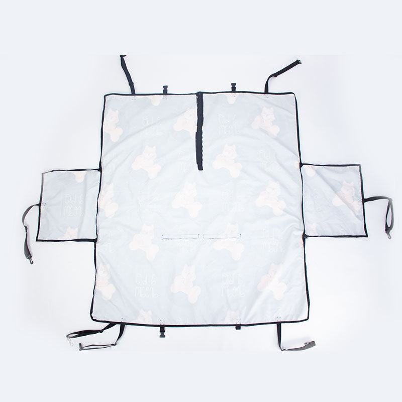 Pet Seat Cover Cars, Paw Printed Dog Waterproof & Portable Car Seat Cover , Easy to clean, Size- 205x145cm