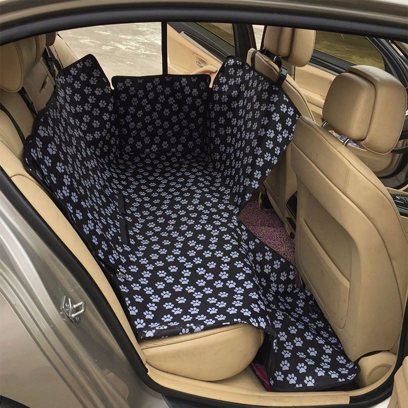 Pet Seat Cover Cars, Paw Printed Dog Waterproof & Portable Car Seat Cover , Easy to clean, Size- 205x145cm
