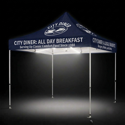 10x10 LED Custom Canopy Tent