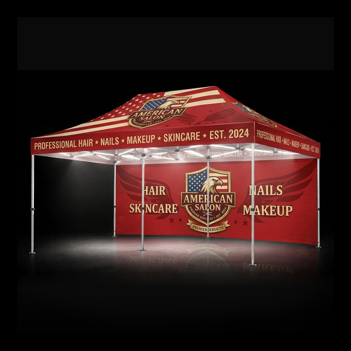 10x20 LED Custom Canopy Tent