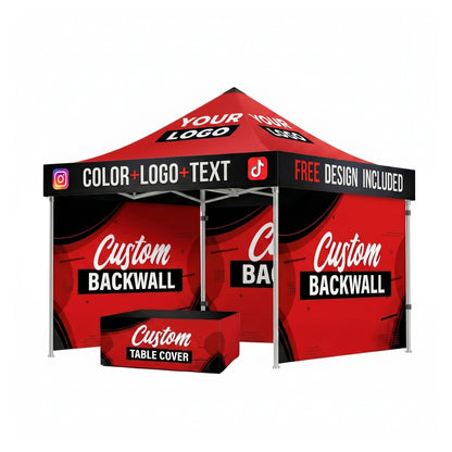 Canopy + Backwalls (3) + Table Cover