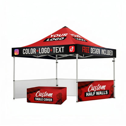 Canopy + Half Walls (3) + Table Cover