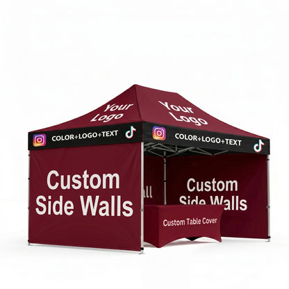 Canopy + Backwalls (3) + Table Cover