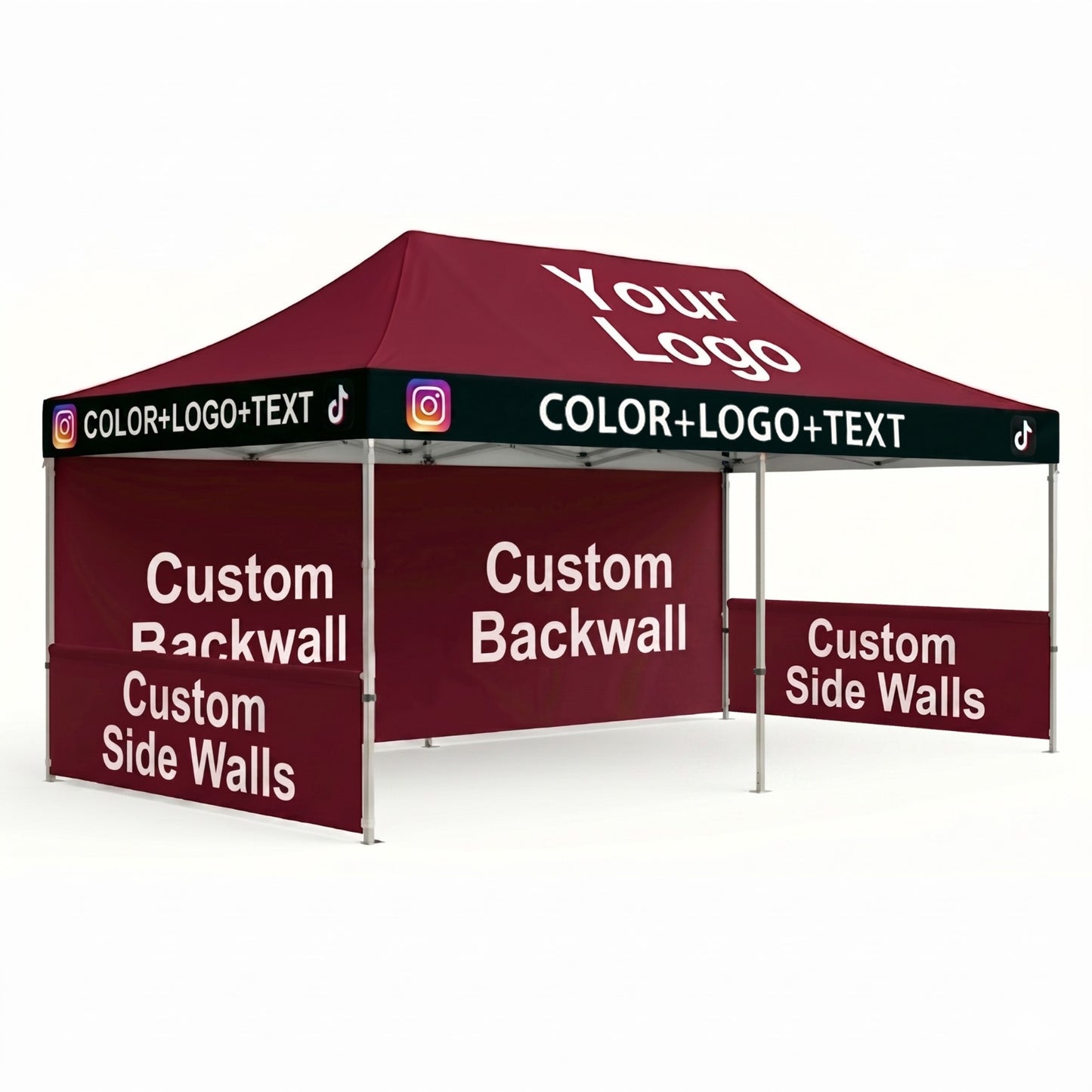 Canopy + Backwall + Half Walls (2)