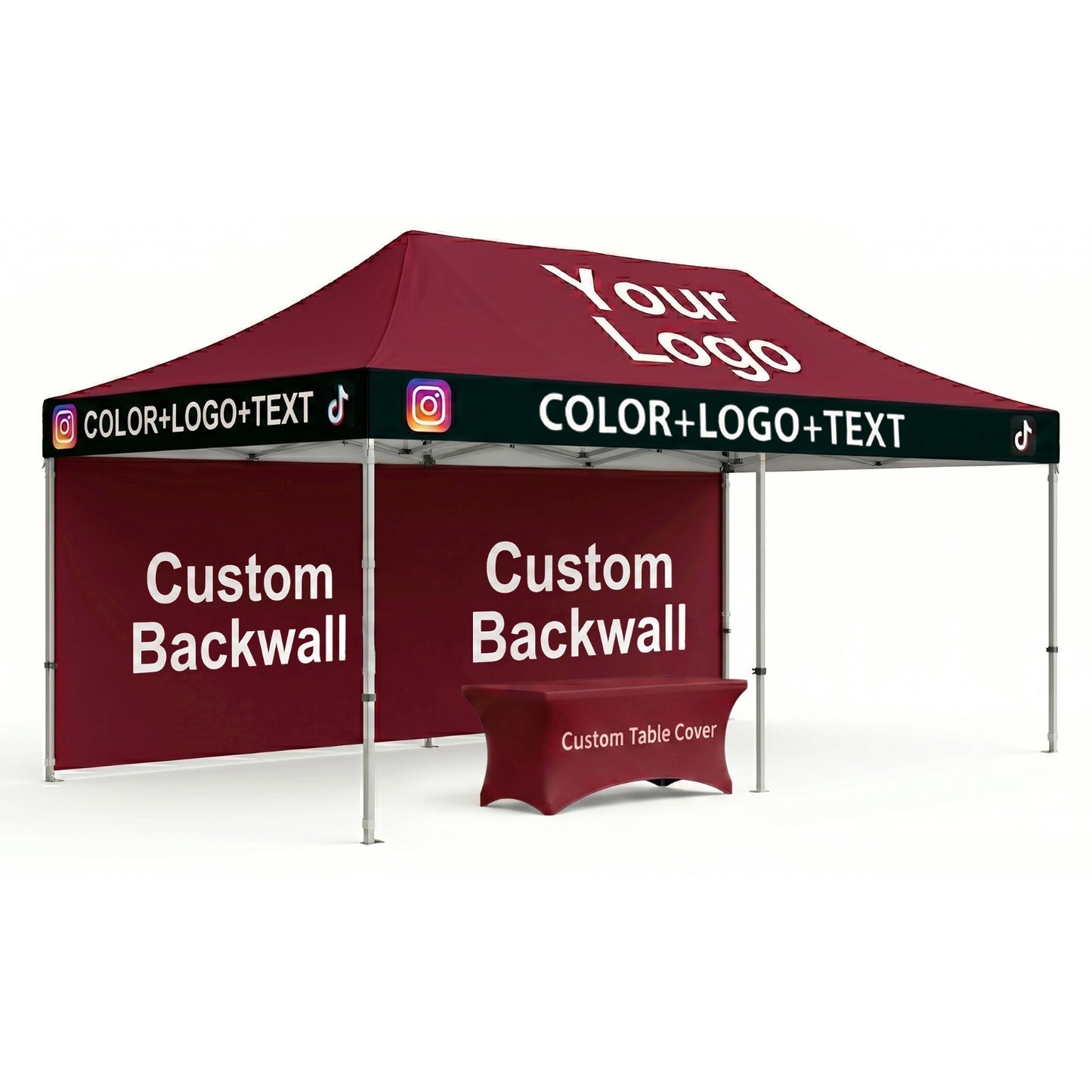 Canopy + Backwall + Table Cover