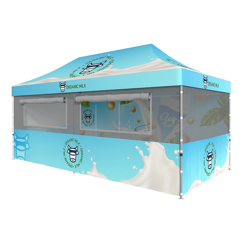 10x20 Custom Food Vendor Full Tent
