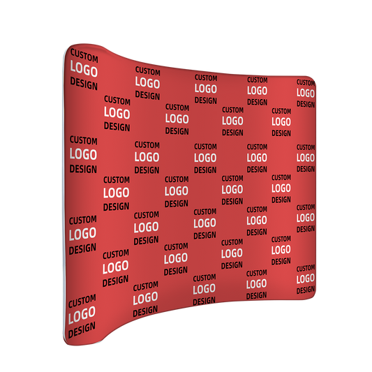 Custom Curved Tension Fabric Display