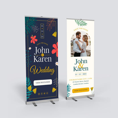 Personalized Wedding Banner Stand