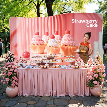 S Shape Wave Backdrop
