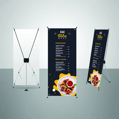 Custom X Stand Banner Display, Premium X-Stand Banners for indoor and outdoor use, Ready to use