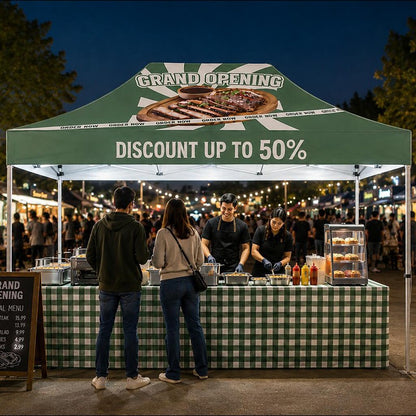 10x15 LED Custom Canopy Tent