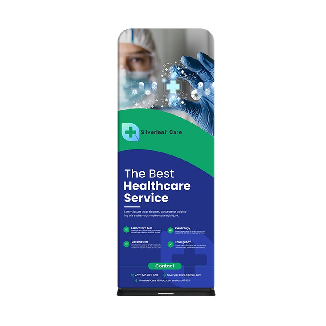 Premium Fabric Banner Stand (Round Corners)