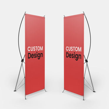 Custom X Stand Banner Display