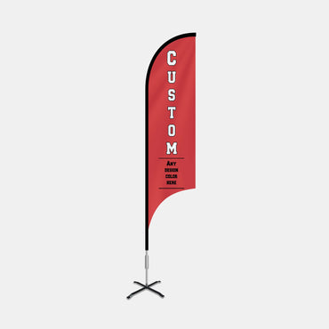 Custom Concave Advertising Flag
