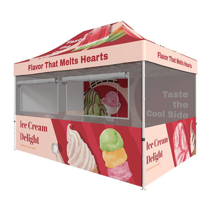 10x15 Custom Food Vendor Full Tent
