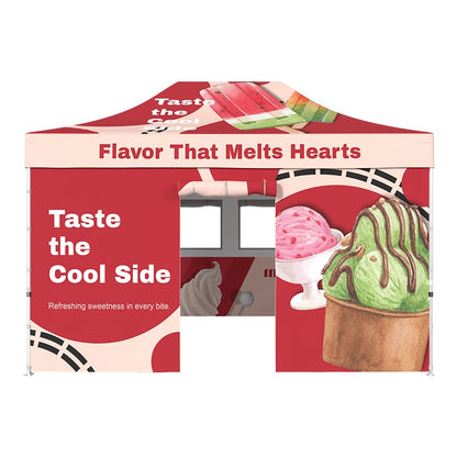 10x15 Custom Food Vendor Full Tent