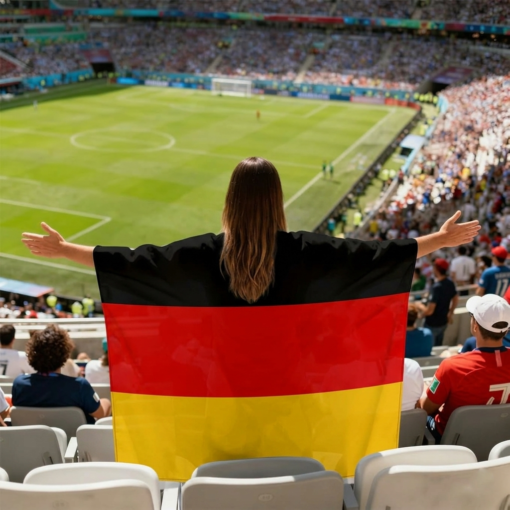 Germany Flag Body Cape with Sleeves