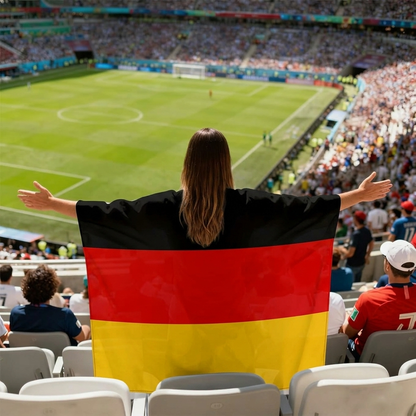 Germany Flag Body Cape with Sleeves