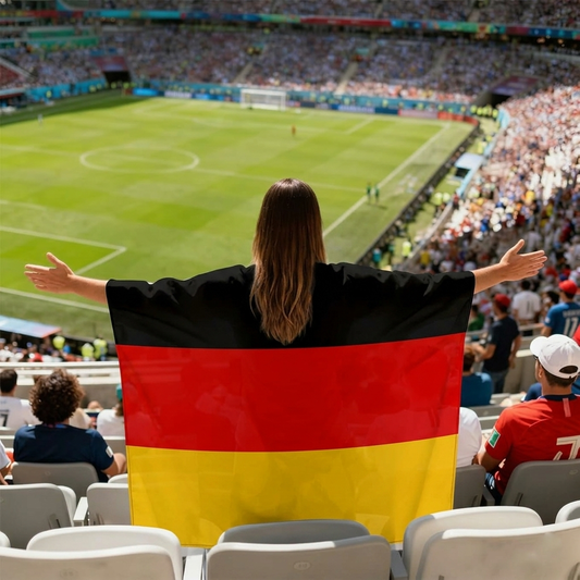 Germany Flag Body Cape with Sleeves
