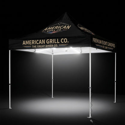 10x10 LED Custom Canopy Tent