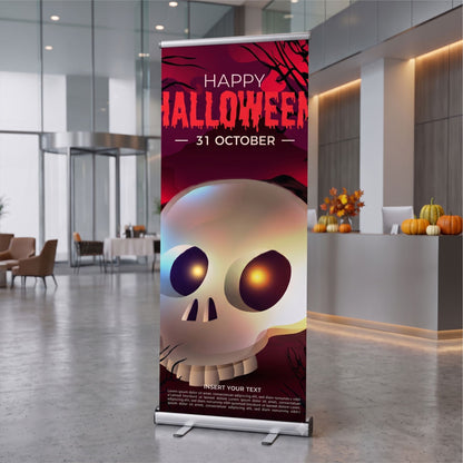 Halloween Roll Up Banner Stands