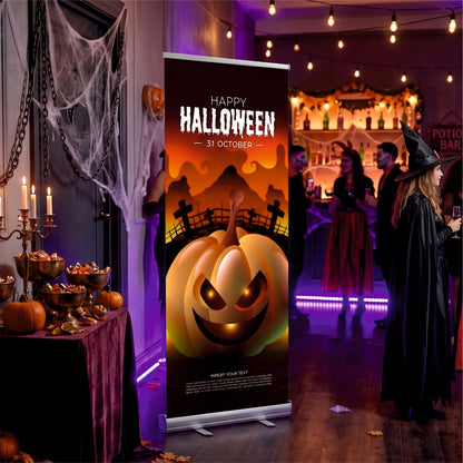 Halloween Roll Up Banner Stands