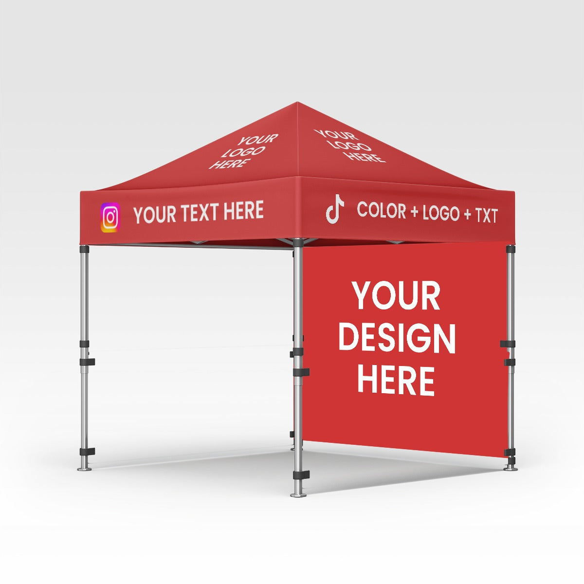 10x10 Custom Canopy Tent Package