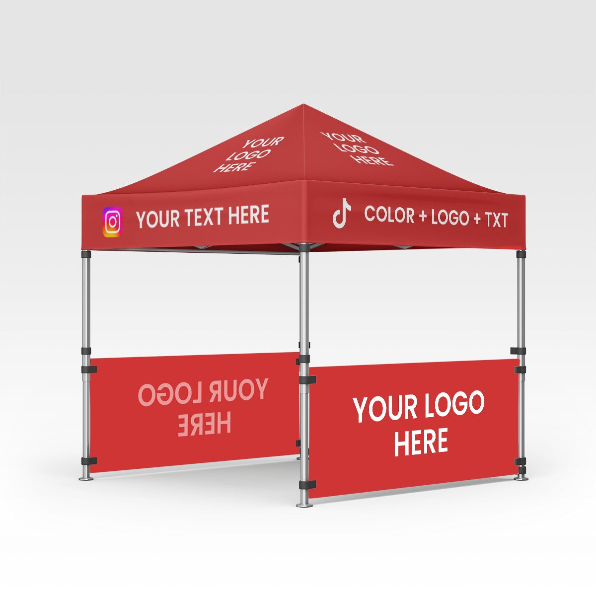10x10 Custom Canopy Tent Package