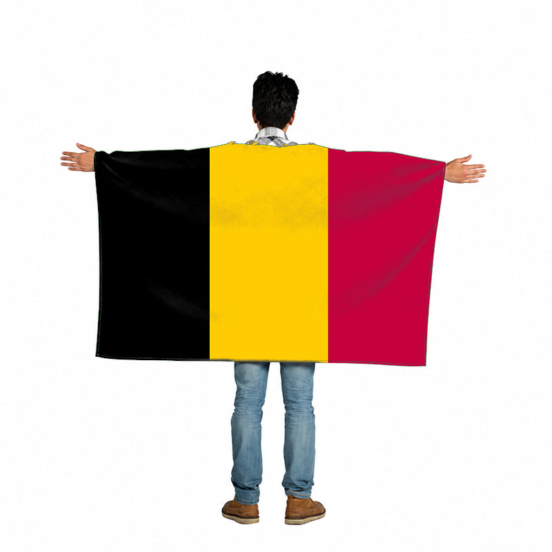 Belgium Flag Body Cape with Sleeves