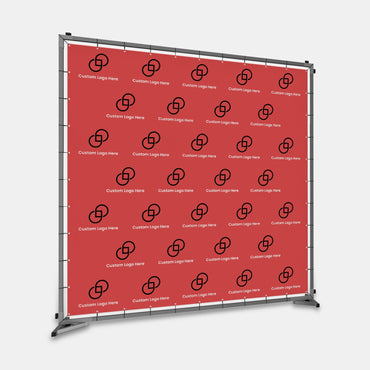 Custom Step and Repeat Backdrop with Stand