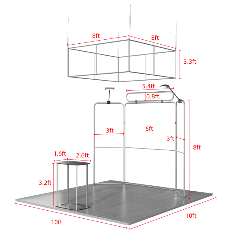 10x10ft Trade Show Booth Kit - B2