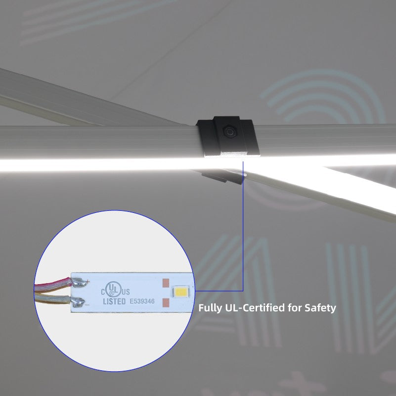 10x10 LED Custom Canopy Tent