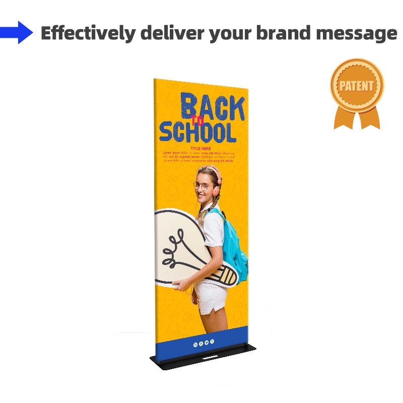Premium Fabric Banner Stand (Square Corners)