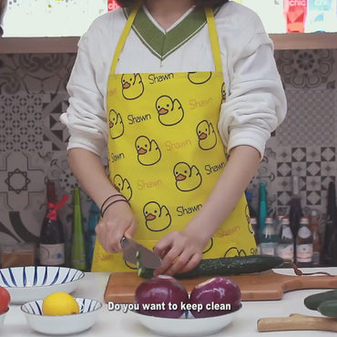 Custom kitchen Apron with Pockets